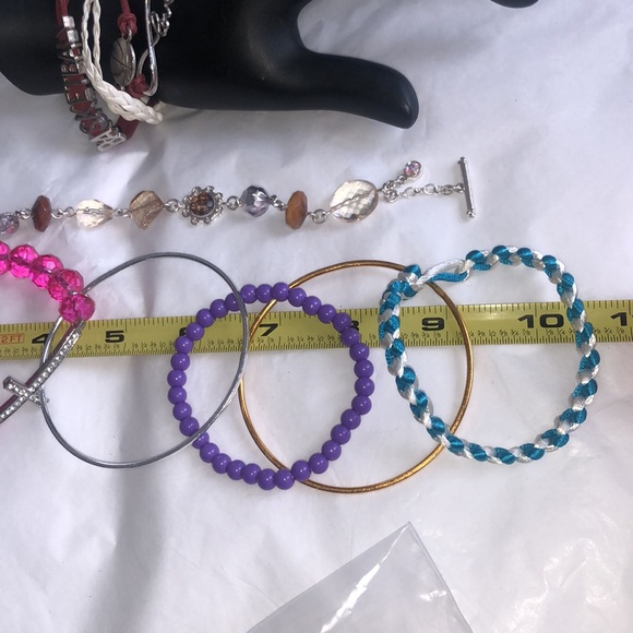 3/$15 9pc bracelet bangles multi color basketball - Picture 4 of 7